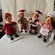 Karen Didion Christmas Elves Figurines Darling Elves Lot Of 4 Toymaker Excellent