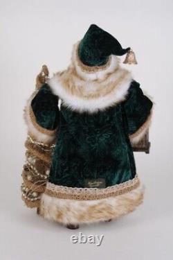 Karen Didion Originals Collectible The Lighted Emerald Woods Santa cc18-72