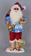 Karen Didion Originals Margarita Beach Santa Figurine, 18 Inches Handmade C