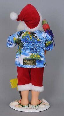 Karen Didion Originals Margarita Beach Santa Figurine, 18 Inches Handmade C