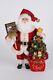 Karen Didion Santa Claus Lighted Season To Wine Santa 17.5 Inches Cc16-257