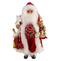 Karen Didion Time for Christmas Santa with Toys Collectible Figurine 17CC16-228