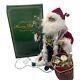 Karen Didion Santa Figurine Lighted Traditional Cc16-90 17 Tall Red Green Read