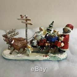 Kathe Wohlfahrt 2006 Kindertraum Childhood Dreams Reindeer Sleigh #21/200 COA