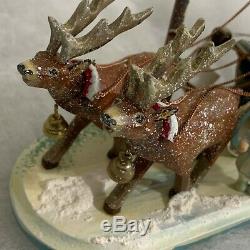 Kathe Wohlfahrt 2006 Kindertraum Childhood Dreams Reindeer Sleigh #21/200 COA