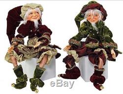 Katherine's Collection 18 Journey Christmas Elf Doll Set Last One Free Ship