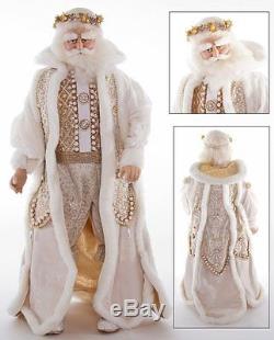 Katherine's Collection 24 Royal Gold & White Santa Doll $50 Off Store Clearance