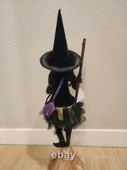 Katherine's Collection Halloween Witch 30 Doll Retired Spell Book Broom