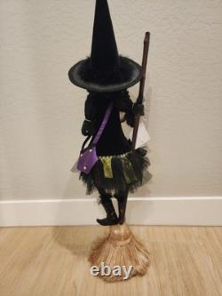 Katherine's Collection Halloween Witch 30 Doll Retired Spell Book Broom