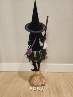 Katherine's Collection Halloween Witch 30 Doll Retired Spell Book Broom