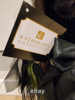 Katherine's Collection Halloween Witch 30 Doll Retired Spell Book Broom