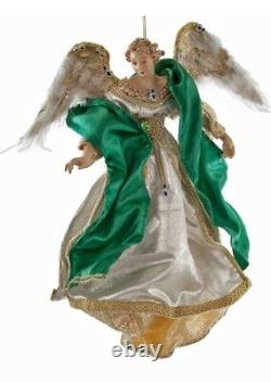 Katherine's Collection Hanging 17 Poseable Angel 28-628058 Green NEW