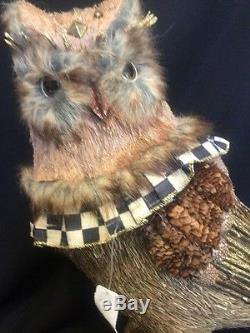 Katherine's Collection Mackenzie Childs 18 Woodland Owl Display