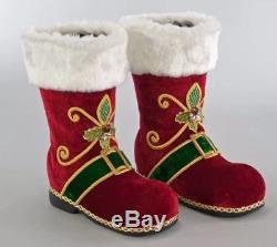 Katherine's Collection Santa's Boots 12 Set of Two 28-728566