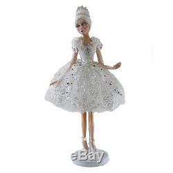 Katherine's Collection Standing Ballerina Snow Winter Queen Doll Christmas Decor
