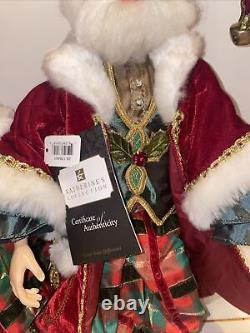 Katherine's Collection Tartan Traditions Mr. & Mrs. Claus Santa 19 NEW