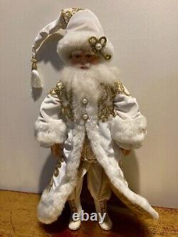 Katherine's Collection Thread Of Gold Santa Doll 18 #28-828256 Retired 2020