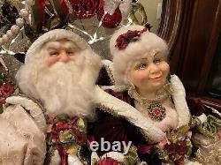 Katherine's Collection/Wayne Kleski Large Mr & Mrs Claus 35 T 44 Wide With Cape