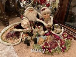 Katherine's Collection/Wayne Kleski Large Mr & Mrs Claus 35 T 44 Wide With Cape