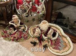 Katherine's Collection/Wayne Kleski Large Mr & Mrs Claus 35 T 44 Wide With Cape