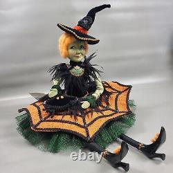 Katherines Collection Bewitching Bash Witch Doll Shelf Sitter 16 Handcrafted