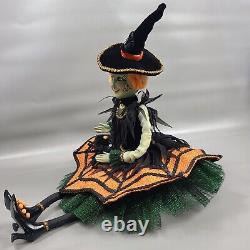 Katherines Collection Bewitching Bash Witch Doll Shelf Sitter 16 Handcrafted
