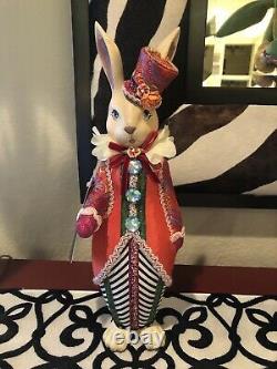 Katherines Collection Easter colorful Rabbit NWT