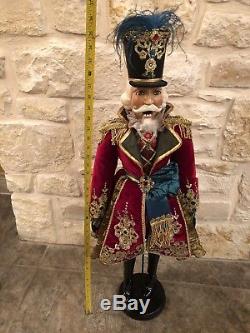 Katherines Collection Nutcracker Doll- Retired, New In original Box 36 Tall