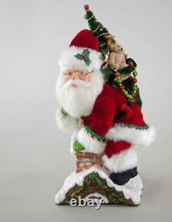 Katherines Collection Santa Climbing Chimney Figurine Christmas 28-828325