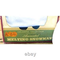 Kids of America Cracker Barrel Animated Melting Snowman Singing with Box 2005