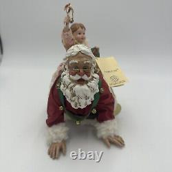 Kurt Adler Grandpa Santa Piggy Back Marjorie Rothberg Limited Edition Figurine