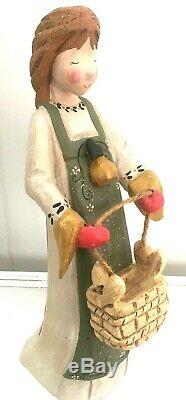 LARGE 13 Vintage 1999 House Hatten 8 Maids Milking Christmas D'Calla Figurine