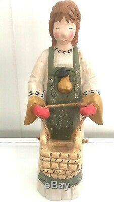 LARGE 13 Vintage 1999 House Hatten 8 Maids Milking Christmas D'Calla Figurine