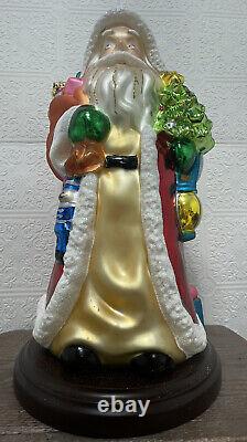 LARGE 16 Thomas Pacconi Classics Santa Claus Blown Glass Table Top Ornament
