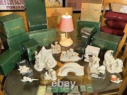 LARGE LOT OF 14 Snowbabies By Dept 56 LARGE & SMALL + BOXES DISPLAY LAMP, RETIRED