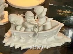 LARGE LOT OF 14 Snowbabies By Dept 56 LARGE & SMALL + BOXES DISPLAY LAMP, RETIRED