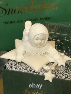 LARGE LOT OF 14 Snowbabies By Dept 56 LARGE & SMALL + BOXES DISPLAY LAMP, RETIRED