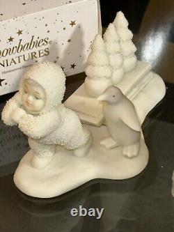 LARGE LOT OF 14 Snowbabies By Dept 56 LARGE & SMALL + BOXES DISPLAY LAMP, RETIRED