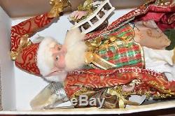 LARGE Mark Roberts North Pole Fairy Wooden Horse Tartan Christmas Santa Decor