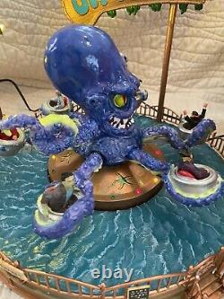 LEMAX SPOOKY TOWN VERY RARE OCTO SQUEEZE HALLOWEEN CARNIVAL RIDE 84800 W Box