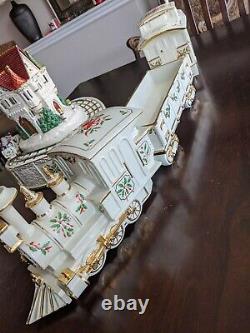 LENOX MUSICAL ROLLER COASTER With 3PC TRAIN SET COOKIE JAR CABOOSE