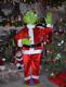 Life Size Animated 5 Foot Grinch Stole Christmas With Microphone Figure Display