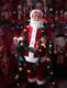 Life Size Animated 5 Foot Santa In Tangled Lights With Microphone Christmas (b1)