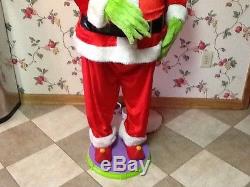 LIFE SIZE ANIMATED SINGING GRINCH-Christmas decoration- 5 ft. Tall