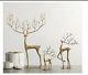 Lot Pottery Barn Merry Reindeer Object (3) Small Medium Large In Gold