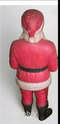 Large 1950's Macy's Foam Santa Claus Display 59 Tall Super Rare