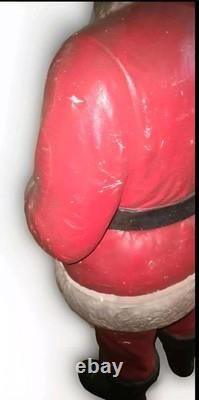 Large 1950's Macy's Foam Santa Claus Display 59 Tall Super Rare