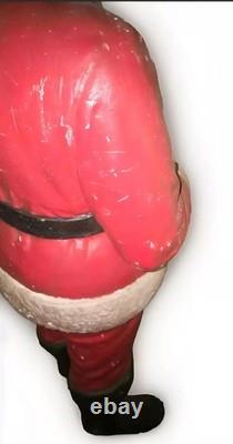 Large 1950's Macy's Foam Santa Claus Display 59 Tall Super Rare