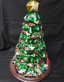 Large Glass Christmas Tree Thomas Pacconi 16 Hand Blown 2004 with Box B390