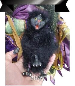 Large Mark Roberts, Halloween Witch With Black Cat, 20 tall